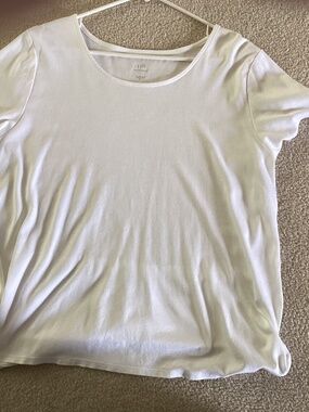 J Jill white top XL